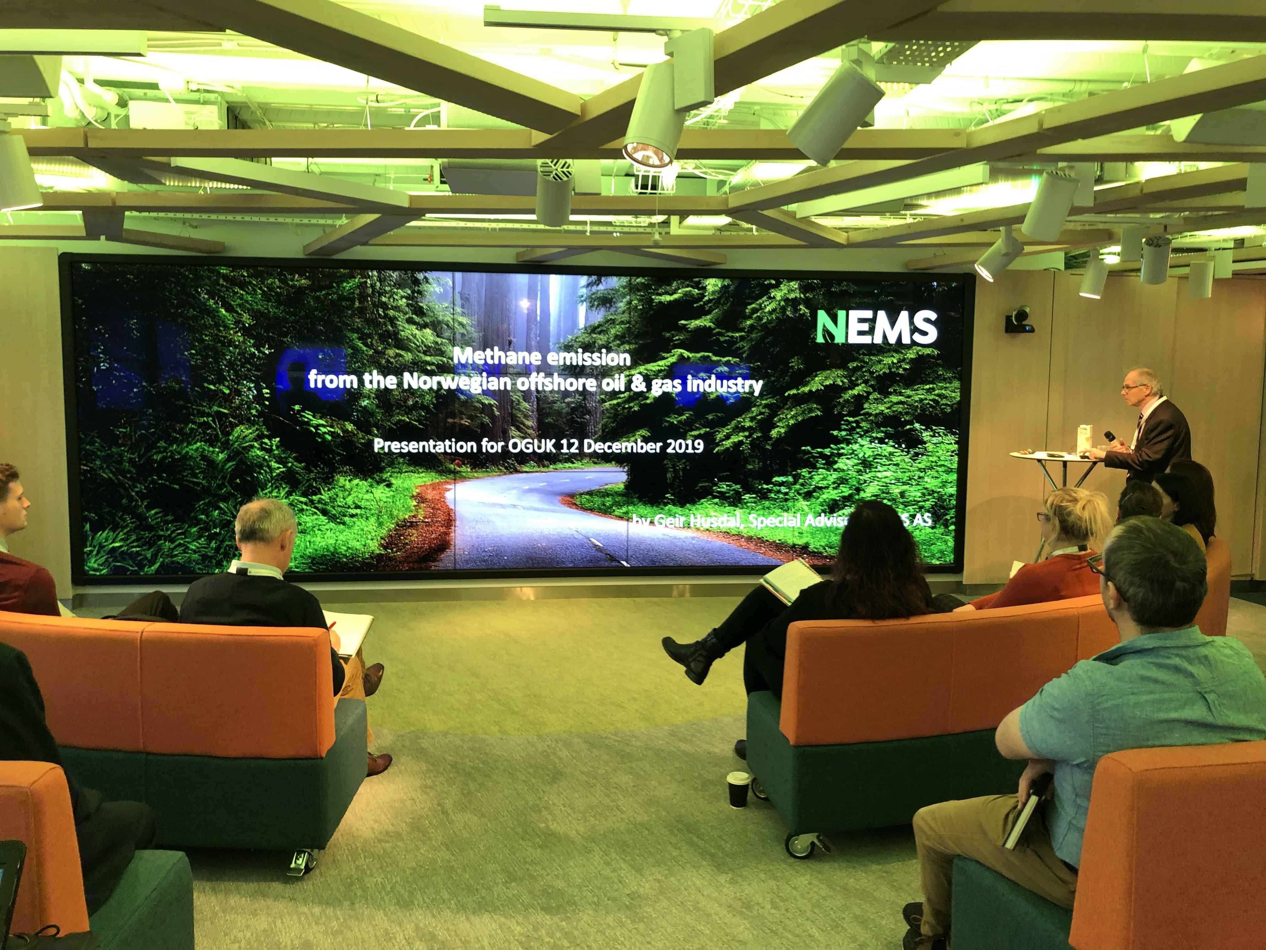 NEMS presents at Oil & Gas UK Methane Workshop